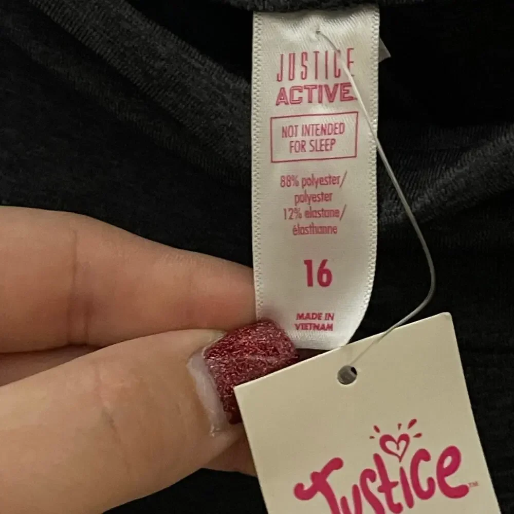 NWT Mackenzie Ziegler for Justice Active High Waist Leggings | Gray Teal Size 16